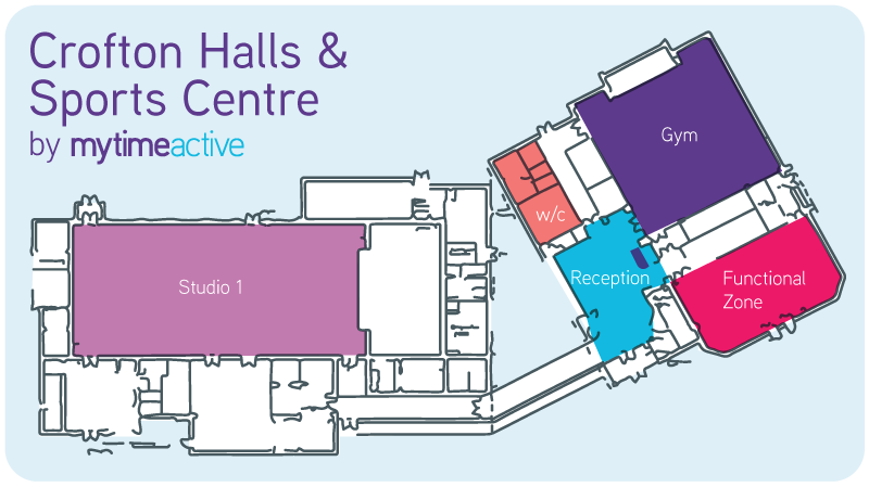 Crofton Halls & Sports Centre layout